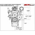 thumbnail image 4 of ICT Billet LS Swap A/C Compressor and Power Steering Bracket Compatible with 1996 1997 1998 Vortec Chevy Silverado Tahoe Suburban LS1 LS3 LQ4 LQ9 4.8L 5.3L 6.0L 6.2L 551127-3, 4 of 11