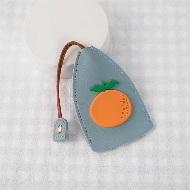Estuche para llaves extraíble con dibujos animados de corazón de niña, funda protectora creativa de cuero PU para llave de coche, universal