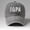 Gray, variant on PAPA Embroidered Vintage Street Style Washed Distressed Unisex Baseball Cap for Casual Outdoor Activities Sun Hat