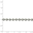 thumbnail image 3 of Stainless Steel Polished 5mm 24in Ball Chain; 24 inch; Lobster (Fancy) Clasp; for Adults and Teens; for Women and Men, 3 of 3