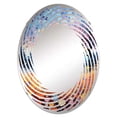 thumbnail image 2 of Designart "Enchanting Postal Adventure I" Truck Spiral Round Wall Mirror - Transportation Oval Printed Decorative Mirror - Multiple Color Options, 2 of 5