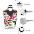 thumbnail image 4 of Bingfone Bird And Floral Laundry Hamper,Large Canvas Fabric Lightweight Storage Basket Toy Organizer Dirty Clothes Collapsible, 4 of 6