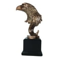 thumbnail image 2 of Large Majestic American Bald Eagle Head Bust Bronze Electroplated Resin Figurine, 2 of 6