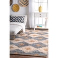 thumbnail image 2 of nuLOOM Marla Denim And Jute Diamonds Off White 3' x 5' Area Rug, 2 of 2