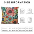 thumbnail image 5 of Orinice  Cute Lady Beetle Pillow Decorative Pillow Cover Colorful Summer Plants and Flowers Throw Pillow Case Cotton Linen French Decor Rustic Cushion Cover for Sofa Couch  White, 5 of 5