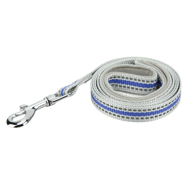 Dog Leash Reflective Nylon 360° Rotatable Hook Pet Traction Rope with Padded Handle for Walking TrainingDark Blue S