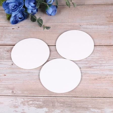 PTOOTP 8PCS Round Canvas Panels for Oil Painting, Acrylic, and Art Sketching Premium Supplies