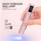 thumbnail image 2 of Lámpara de uñas GAOY, mini luz UV inalámbrica con pantalla LCD con soporte, 2 of 6