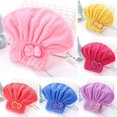 thumbnail image 2 of Lierteer 6 Colors Microfiber Solid Quickly Dry Hair Hat Hair Turban Women Head Wrap Hat, 2 of 6