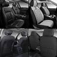 thumbnail image 7 of Front Seat Covers Fit for Toyota Crown 2023-2026, Premium Faux Leather Waterproof Breathable Anti‑Slip Seat Protectors, Black&Gray, 7 of 7