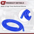 thumbnail image 6 of Unique Bargains 1 Pcs for Air and Water Silicone Vacuum Tubing Hose High Temperature Automotive Vacuum Line 3.3Ft 1/4" 6mm ID 2.5mm Thickness Blue, 6 of 8