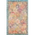 thumbnail image 1 of Unique Loom Penrose Collection Distressed Traditional Vintage Area Rug, 3 Feet 3 Inch x 5 Feet 3 Inch, Multi/Blue, 1 of 1