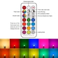 thumbnail image 4 of Bombilla LED ILC RGB que cambia de color, 5 W, 450 lúmenes, E26, 2700 K (paquete de 8), 4 of 8