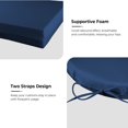thumbnail image 2 of Peace Nest Set of 4 Solid Soft Outdoor Patio Deep Seat Cushion 17x16x2" Round Corner - Navy, 2 of 5