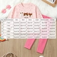 thumbnail image 5 of yboeqw Kids Fall Winter Outfit for Girls Long Sleeve Crewneck Animal Print Peplum T-Shirt+Pants Toddler Casual 2Pcs Clothing,Size 2 Years, 5 of 8