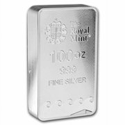 100 oz Silver Bar - The Royal Mint Britannia