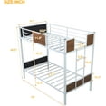 thumbnail image 7 of Churanty Wood Bunk Bed Space-Saving, Twin-over-full, White, 7 of 7