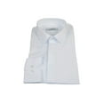 thumbnail image 4 of Mens CEREMONIA Formal Shirt Hidden Button 100% Cotton Slim Fit #9010 13 White, 4 of 5