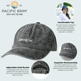 thumbnail image 2 of Pacific Brim Classic Baseball Cap Cotton Adjustable Dad Hat, All Good (Unisex), 2 of 7