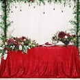 thumbnail image 2 of GFDYREE Nappe à Paillettes, Rectangulaire, 50"x80 Pouces, Rouge Foncé, 2 of 6