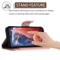 thumbnail image 5 of for Motorola Moto G Play 4G 2024 Wallet Case, Elegant Card Holder Cash Slot PU Leather Kickstand Shoulder Strap Shockproof Protective Flip Women Girls Case Cover for Moto G Play 4G 2024, Coralpink, 5 of 6