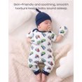 thumbnail image 2 of KIMI BEAR Newborn Baby Boy Romper Clothes 3 Packs Birthday Gift Short Sleeves Long Sleeves Excavator Jumpsuit Bodysuit with Hat Mittens 7pcs Clothing Blue NB, 2 of 7