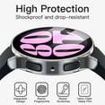 thumbnail image 4 of Compatible with Samsung Galaxy Watch 5 Case 44mm Accessories, Hard PC Bumper & HD Screen Protector Film Flexible Lightweight Case Cover for Samsung Galaxy Watch 5 44mm Case for Women Men,White, 4 of 7