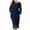 Navy, variant on Floral Lace Evening Party Dresses for Women Plus Size Elegant Long Sleeve Pencil Dress Cocktail Bodycon Fishtail Dresses XL-6XL