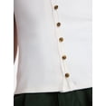 thumbnail image 5 of Time and Tru Women's Button Front Tank Top, Size XS-XXXL, 5 of 6