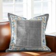 thumbnail image 2 of Throw Pillow Covers, Grey Coastal Decorative Throw Pillow Covers 18x18 Inch, Vintage Summer Beach Coral Shell Starfish Square Linen Pillow Cases for Couch/Living Room/Sofa, 2 of 9