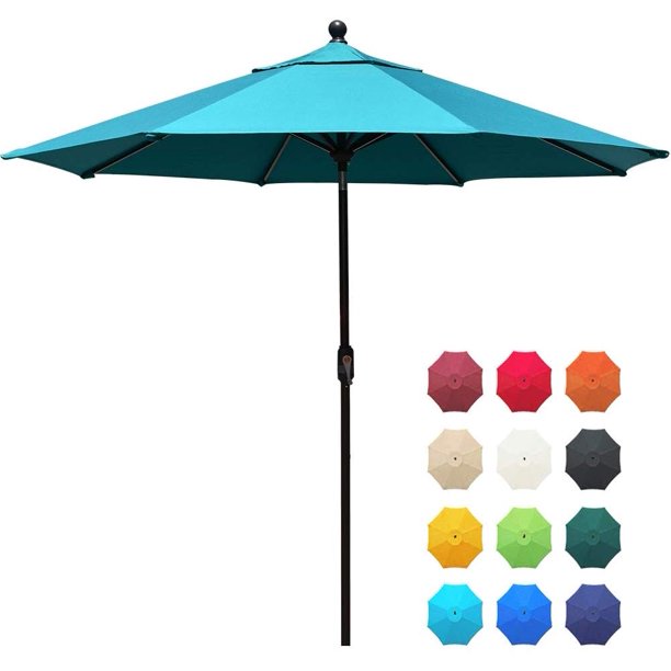 EliteShade Sunbrella 9Ft Market Umbrella Patio Outdoor Table Umbrella