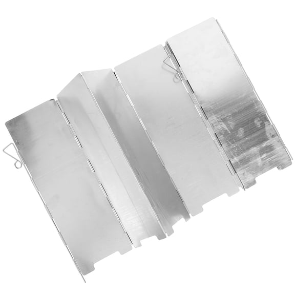 LOLIPPYY 1 Set of Camping Wind Blocker Windscreen Burner Windshield for Barbecues and Cookouts