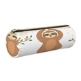 thumbnail image 1 of Disketp Cute Sloth In Yoga Pose Tree Estuche Organizador de Lápices de Cuero, Estuche de Oficina con Cremallera para Bolígrafo y Lápiz, 1 of 6
