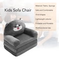 thumbnail image 3 of 2 in 1 Sofa and Sleeper Bed Adorable Cartoon Design, Lightweight and Portable Sponge Material Foldable Kids Sofa for Reading Relaxing Playing and Sleeping with a Fun Touch, 3 of 7