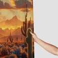 thumbnail image 3 of JEUXUS Desert Cactus Sunrise Tropical Saguaro with Abandoned Vehicle Home Bathtubs Bathroom Curtain Decoration White, 3 of 7
