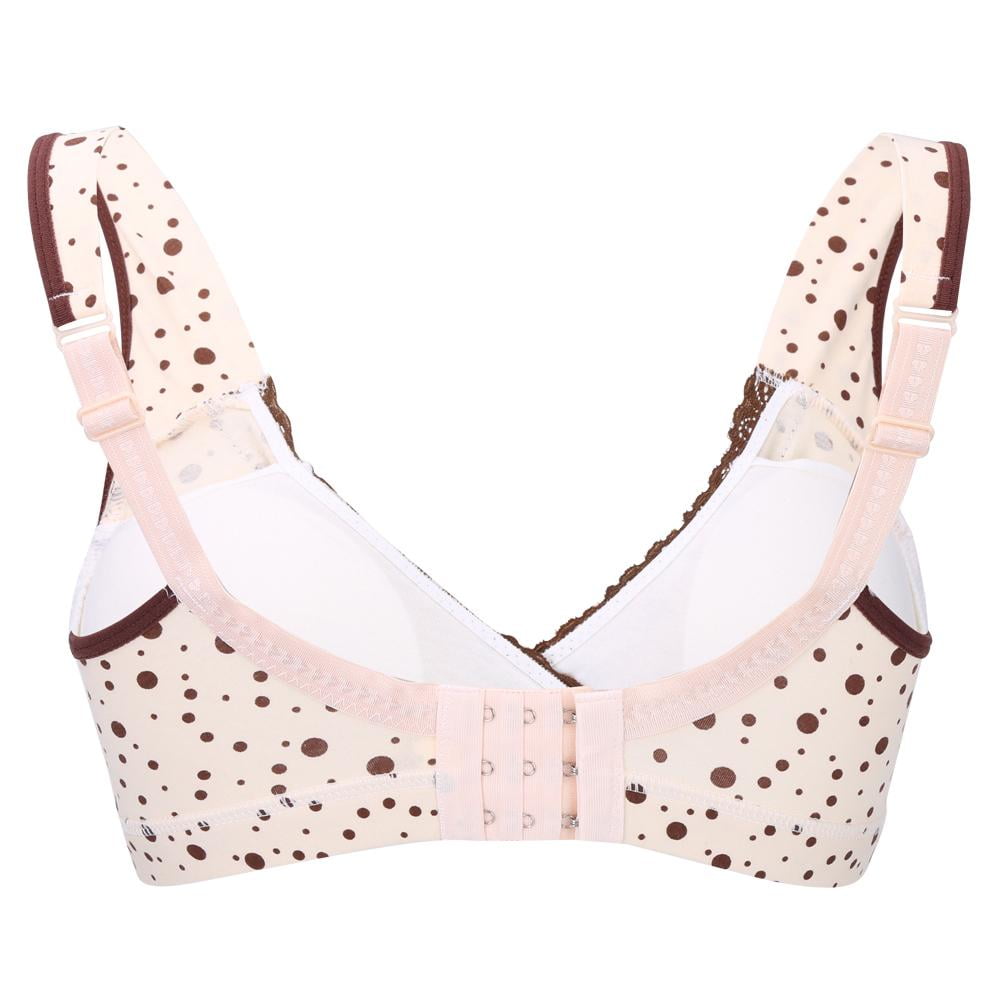 Qiilu Women Soft Cotton No Wire Maternity Bra Pregnant Underwear