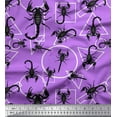 thumbnail image 1 of Soimoi Tissu en Coton Cambric Formes Géométriques & Insectes Scorpion Tissu Imprimé 1 Yard 42 Pouces de Large, 1 of 1