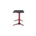 thumbnail image 2 of UrbanPro Computer Gaming Desk with LED Under Desk Lighting in Black/Red, 2 of 11