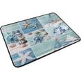 thumbnail image 2 of GZHJMY Entrance Doormat Marine Sea Life Nautical Theme Lighthouse Sailing Boat Anchor Seashell Starfish On Wooden Indoor Door Mat Rug Non-Slip Doormat 23.6x15.7 Inch Interlayer Polyester, 2 of 5