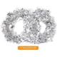 thumbnail image 1 of 2 Rolls Of Sparkly Tinsel Garlands With Wire Compatible With Tree, Wedding (silver), 1 of 4