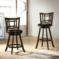 thumbnail image 6 of Furniture of America Hillcrest Wood 29-in Swivel Barstool, Cherry, 6 of 6