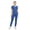 Dark Royal, variant on Scrubs For Women Set Layered V-Neck Top & Mid Rise Pull-On Jogger Scrub Pant, 6 Pockets Medical Uniform, M, Black