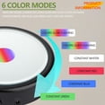 thumbnail image 4 of ZEERSHEE LED Light Base for 3D Crystal Glass Art 6 Lighting Mode Color Change Lighted Up Round Display Stand (Mirrored Flat), 4 of 8