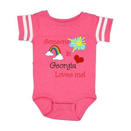 

Inktastic Someone in Georgia loves me! Gift Baby Boy or Baby Girl Bodysuit