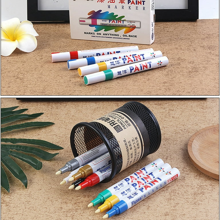 White Oily Waterproof Non-fading Graffiti Marker Quick-drying Marker Pen