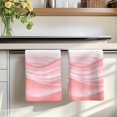 thumbnail image 7 of Pink Striped Kitchen Towels Set of 4, Modern Abstract Art Wave Moire Gradient Absorbent Dish Towels for Kitchen, Microfiber Hand Towel, Quick Drying Tea Towel for Cleaning Decorative Dishcloths, 7 of 7