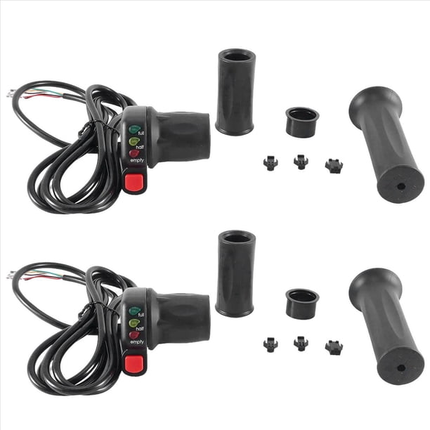 2X Acelerador de Acelerador de Bicicleta EléCtrica para Bicicleta EléCtrica/Bicicleta EléCtrica/Manija de Control de Velocidad del Acelerador de Bicicleta de MontañA,36V