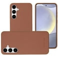 thumbnail image 3 of For Samsung Galaxy S24 Plus /S24+ Slim Vintage PU Leather [Magnetic Circle] Compatible with MagSafe TPU Bumper Hard PC Hybird Cover ,Xpm Phone Case [ Brown ], 3 of 10