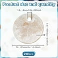 thumbnail image 7 of Flat Round Shell Charms White Capiz Shell Discs Charms Natural Mother of Pearl Seashells Charm for Earring Necklace Jewelry Making, 7 of 7