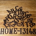 thumbnail image 5 of Darzheoy 3 Inch Iron House Number, Iron Black House Numbers for Outside, Metal Mailbox Numbers for Outside, Home Address Numbers for House, Matching Screws, 5 of 8